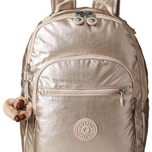 Kipling Seoul Small Silver beige Backpack - Picture 1 of 6
